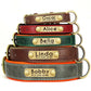 Customized PU Leather Nameplate Dog Collar