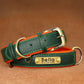 Customized PU Leather Nameplate Dog Collar