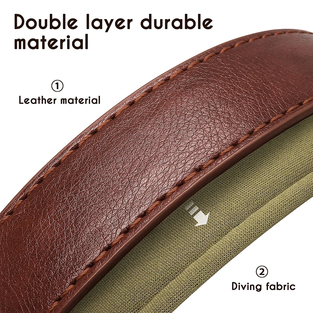 Customized PU Leather Nameplate Dog Collar